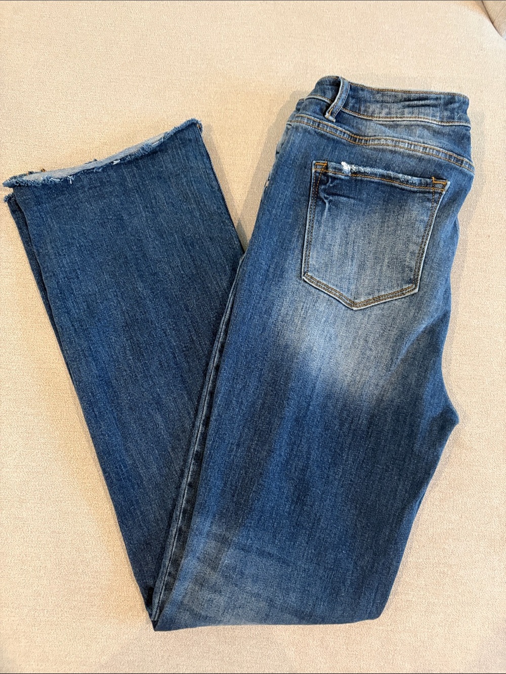 Women's Blue Straight Leg Jeans